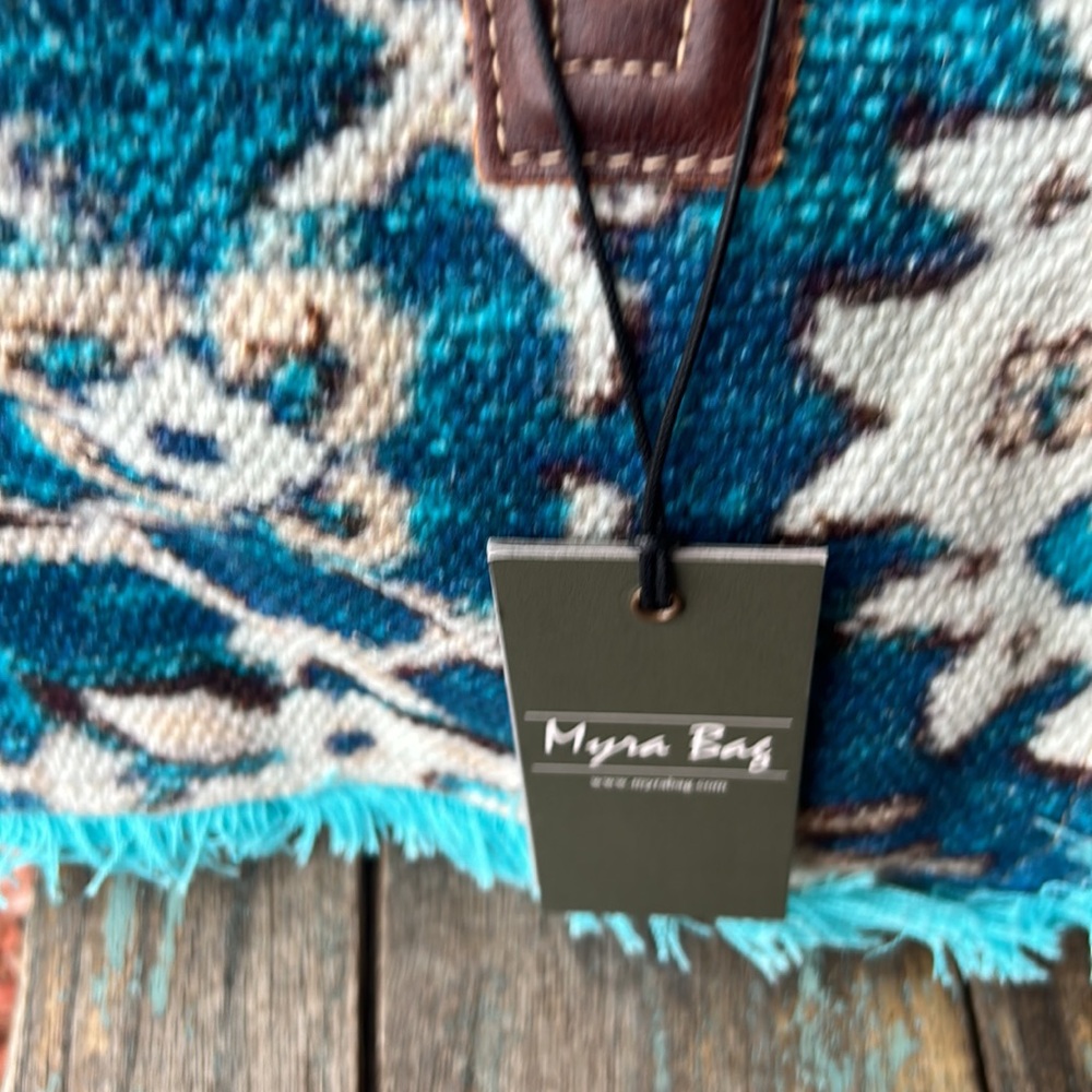 MyRA BAG Aqua Imagica Small Tote Bag NWT - Picture 4 of 10